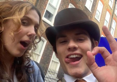 Louis Partridge was linked with Millie Bobby Brown.